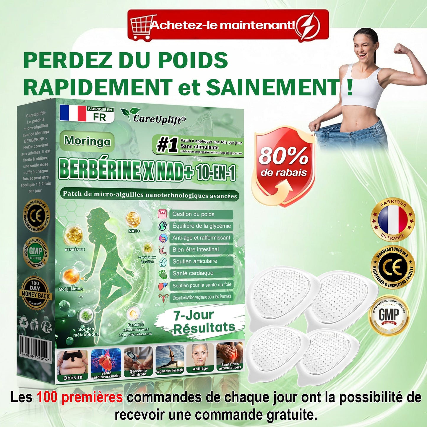 👩‍⚕️ Il ne reste plus que 10 boîtes ! 🎁 Nous offrons une remise supplémentaire de 50 % ! Prenez soin de votre santé ! Si vous manquez cette offre, il n'y en aura plus cette année !
