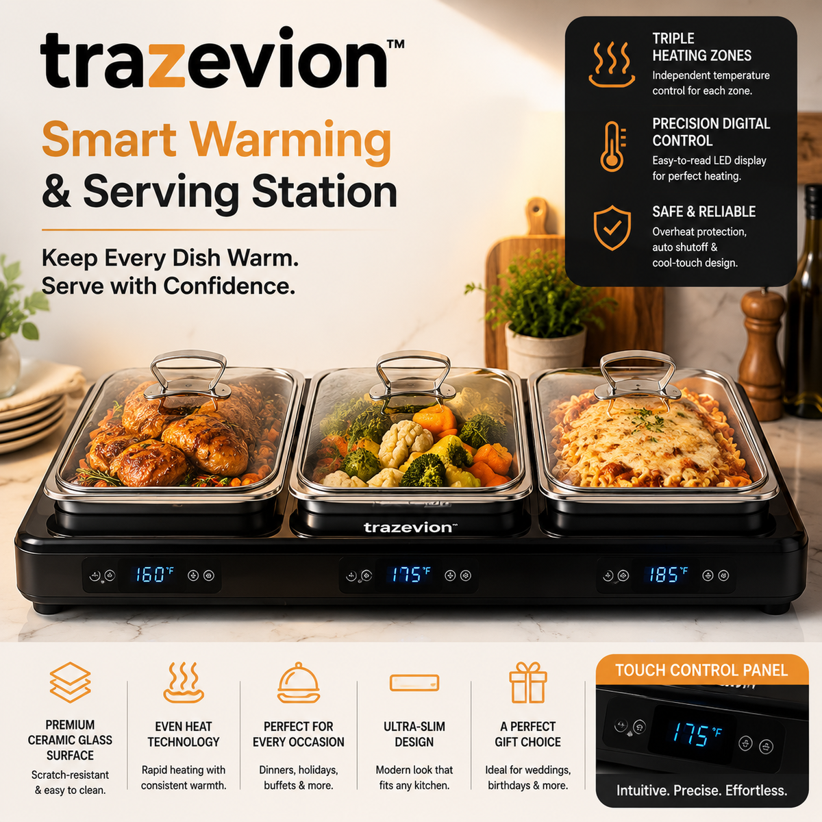 trazevion™ Smart Warming & Serving Station