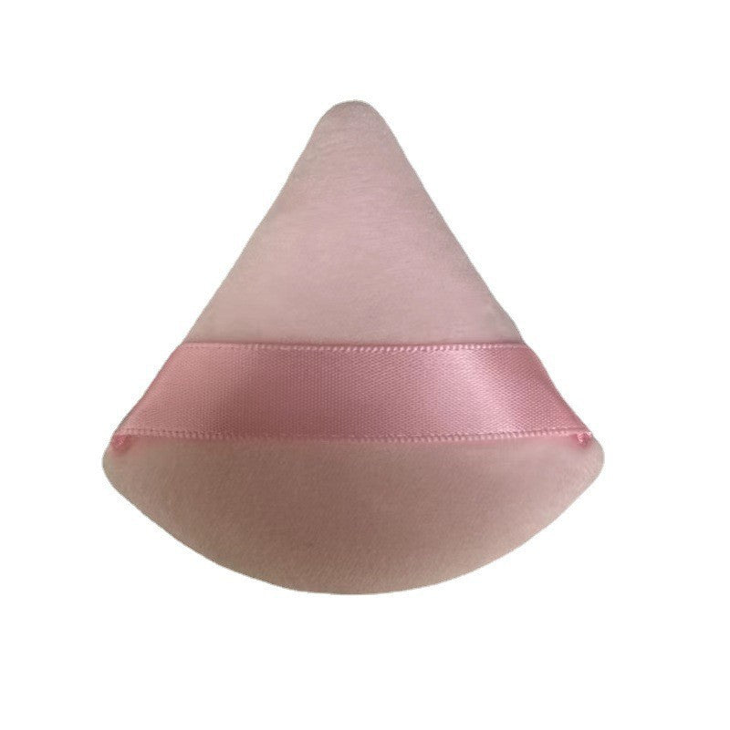 Houppette courte en velours pour poudre de finition