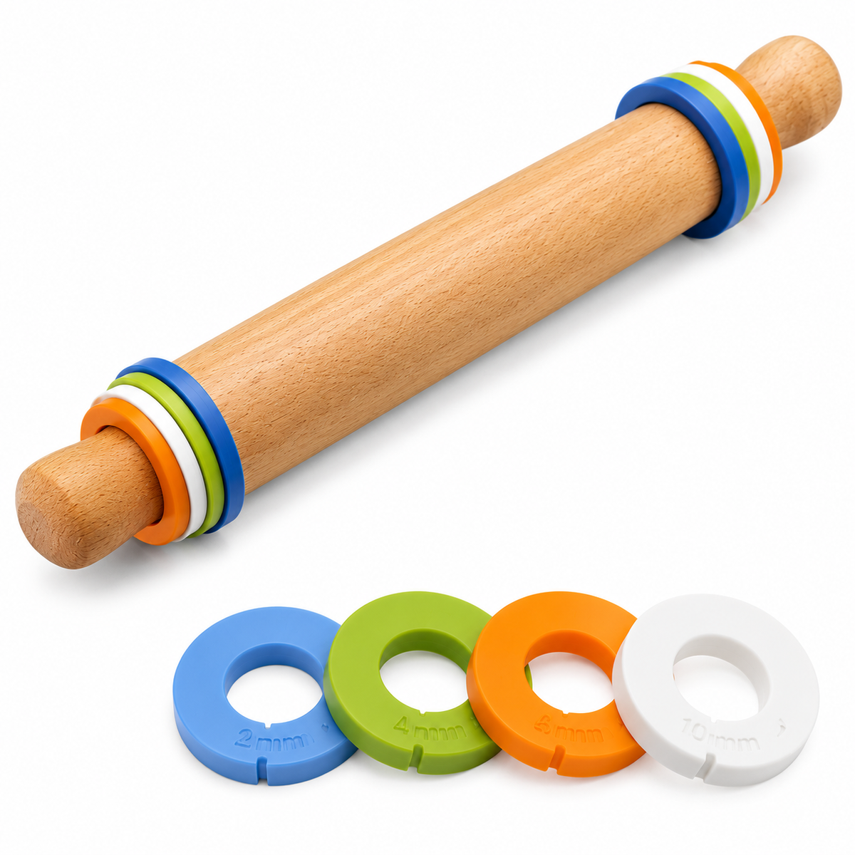 trazevion™ RollMate Adjustable Dough Thickness Rings