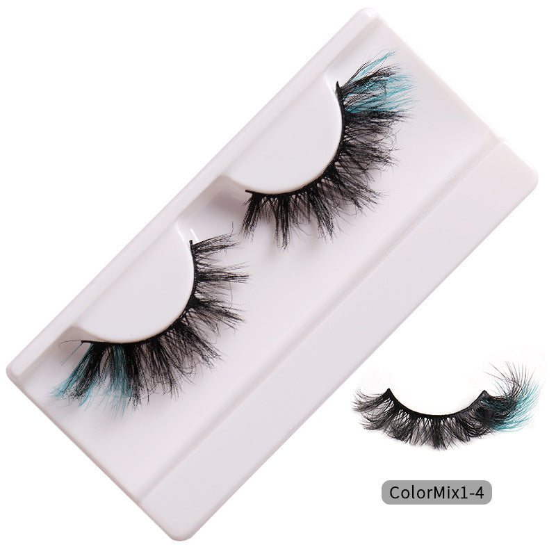 Faux cils bouclés tendance aux couleurs éclatantes