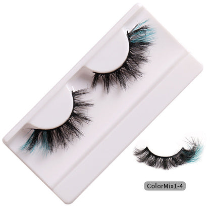 Faux cils bouclés tendance aux couleurs éclatantes