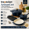 trazevion™ ArtisanCast 7-Piece Enameled Cast Iron Cookware Set