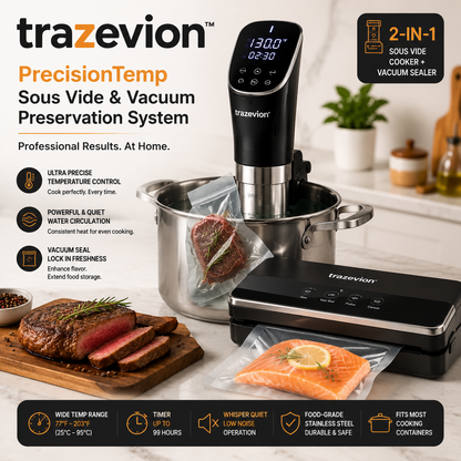 trazevion™ PrecisionTemp Sous Vide & Vacuum Preservation System