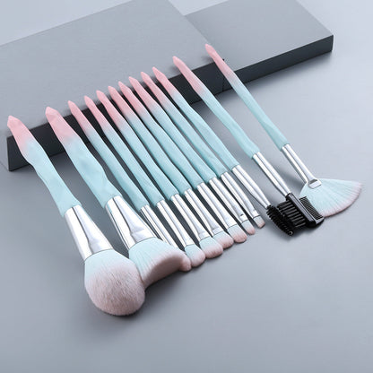 Pinceau de maquillage à manche diamant