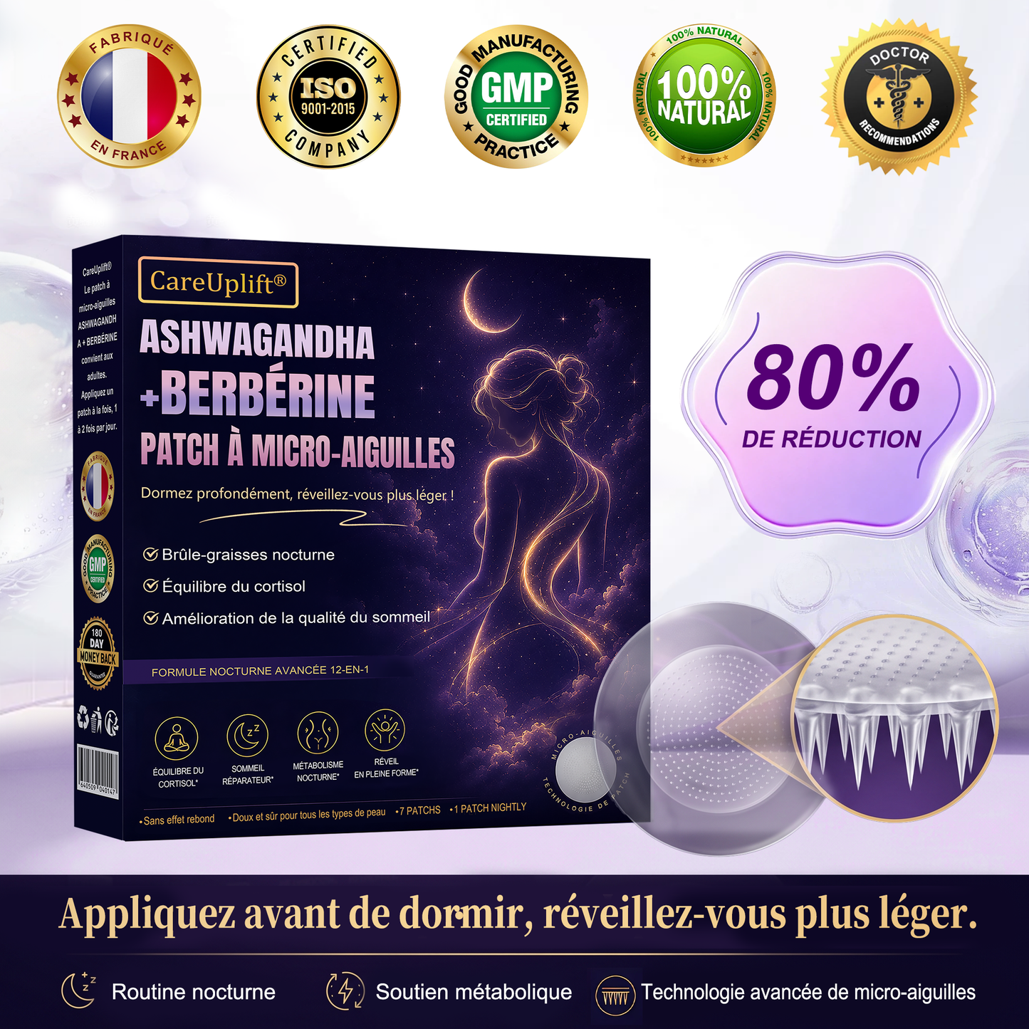 IOWOL ® NIGHT-TIME FAT BURNING PATCHES! ZERO PILLS & ZERO WASTE & ZERO STRUGGLE & 100% RESULTS.