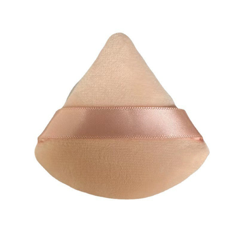 Houppette courte en velours pour poudre de finition