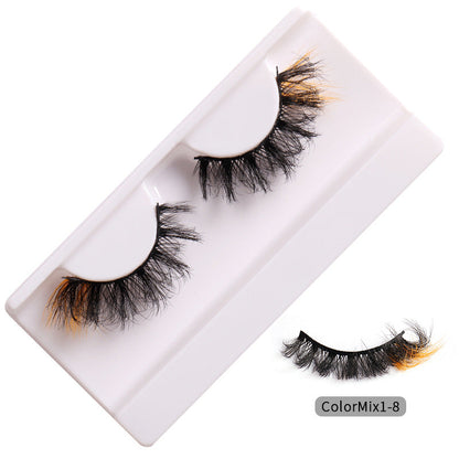 Faux cils bouclés tendance aux couleurs éclatantes