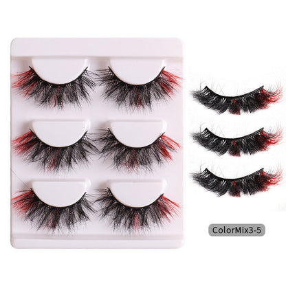 Faux cils bouclés tendance aux couleurs éclatantes