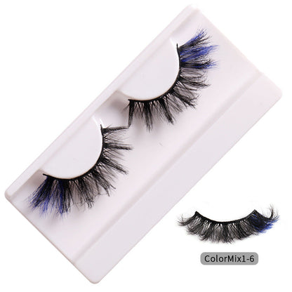 Faux cils bouclés tendance aux couleurs éclatantes